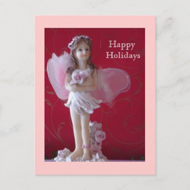 Pink Fairy Foto Postkarte (Vorderseite)