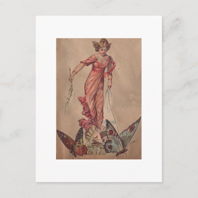 Pink Fairy Postkarte (Vorderseite)