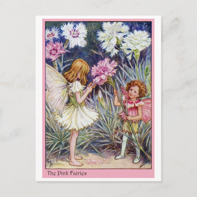 Pink Fairy Postkarte (Vorderseite)