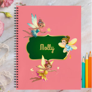 Pink Fairy Write & Zeichn Notebook for Girls Notizbuch