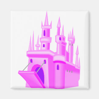 Pink Fairytale Hochzeitsburg Magnet