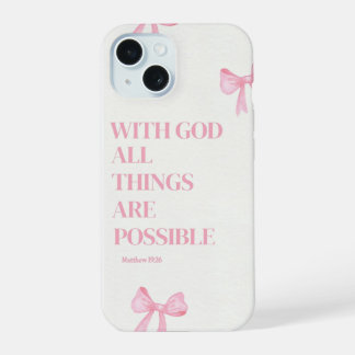Pink Faith Over Fear IPhone case iPhone 15 Hülle