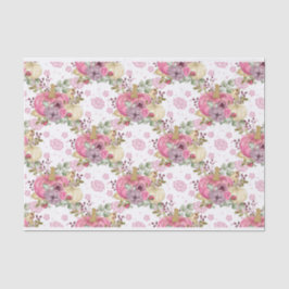 PINK FALL AUTUMN PUMPKINS & WATERCOLOR BLUME SEIDENPAPIER