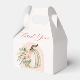 Pink Fall Pumpkin Floral Boho Arch Geschenkschachtel