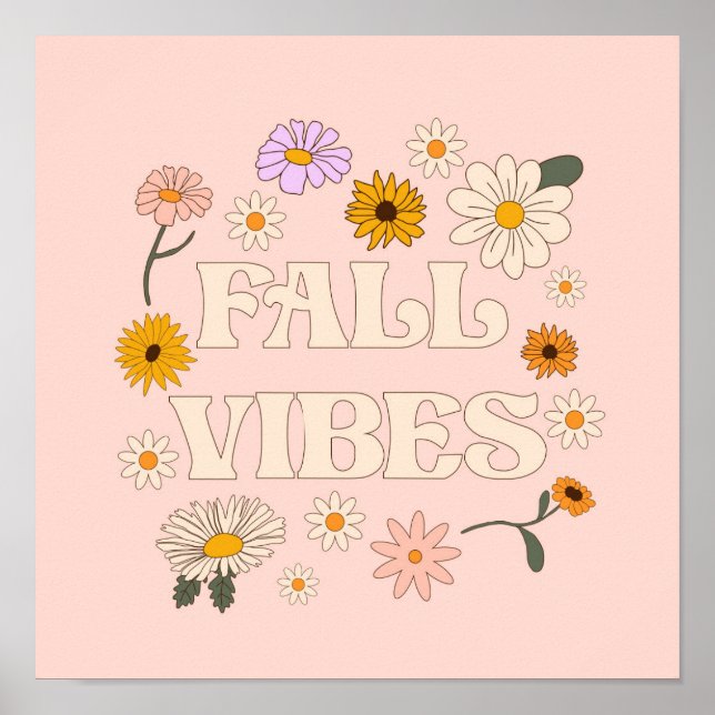 Pink Fall Vibes Poster (Vorne)