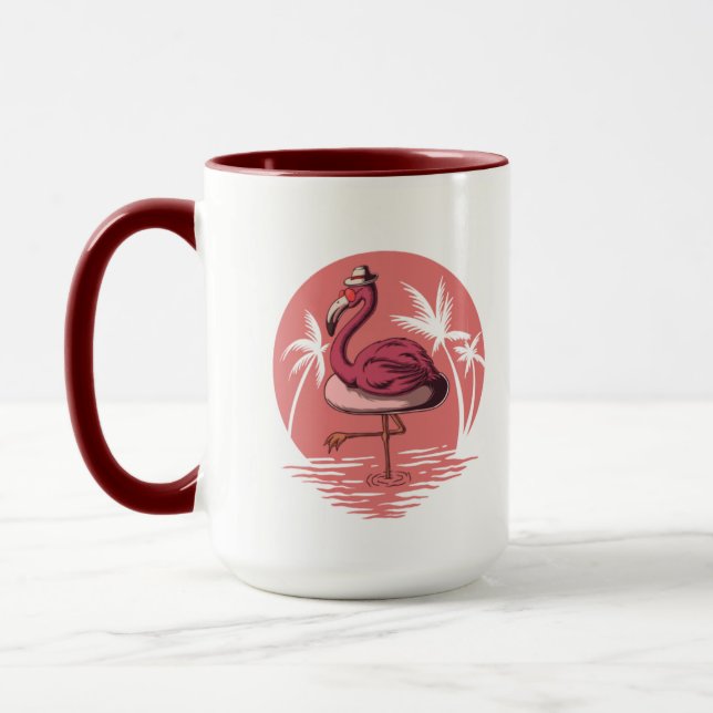 PINK FALMINGO Tasse (Links)