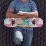 Pink Fantasy Mermaid Life Skateboard<br><div class="desc">Mermaid Skateboard bereit für Sie zu personalisieren. 🥇 ORIGINAL COPYRIGHT DESIGN VON Donna Siegrist NUR AUF ZAZZLE VERFÜGBAR! ✔ HINWEIS: ÄNDERN SIE NUR DIE VORLAGEBEREICHE, DIE SIE BENÖTIGEN! 😀 Sie können den Text bei Bedarf entfernen und neu hinzufügen, was immer Sie möchten und welchen Schriftart Sie möchten. 📌 Wenn Sie...</div>