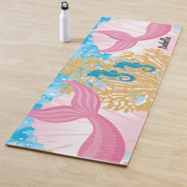 Pink Fantasy Mermaid Life Yogamatte (Beispiel)