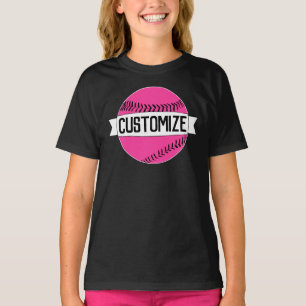 Pink Fastton Softball Team, Spieler und Anzahl T-Shirt