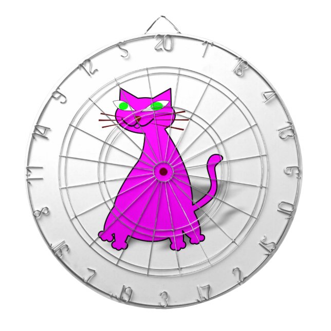 Pink Fat Cat Dartscheibe (vorne)