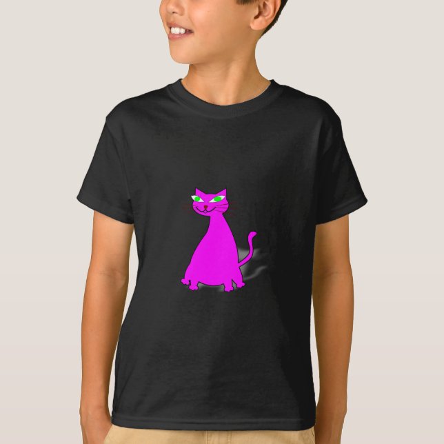 Pink Fat Cat T-Shirt (Vorderseite)