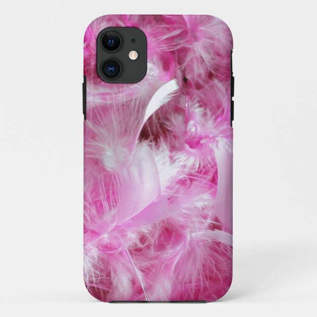Pink Feathers iPhone 5 Fall Case-Mate iPhone Hülle (Rückseite)