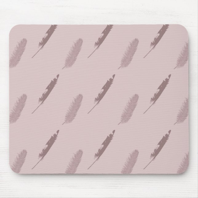 Pink Feathers Mousepad (Vorne)