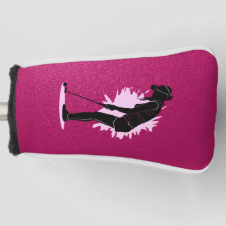PINK FEMALE PUTTER COVER FRAUEN GOLF HEADCOVER
