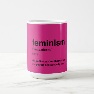 Pink Feminist Kaffeetasse