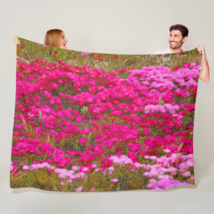 PINK FIELDS FLEECEDECKE