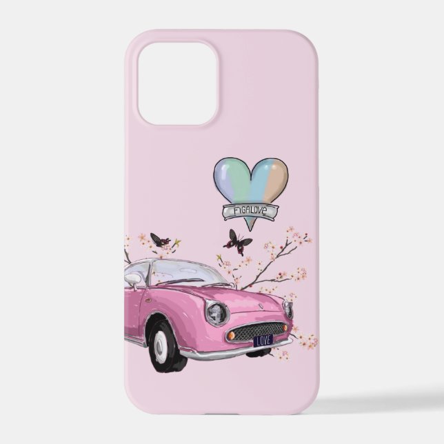 Pink Figaro phone case - telefoonhoesje roze iPhone Hülle (Rückseite)