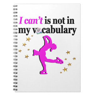 PINK FIGURE SKATEN GOALS AND DREAMS NOTIZBLOCK