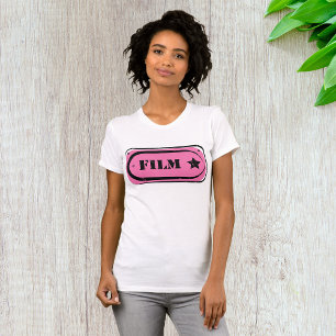 Pink Film Ticket Womens T - Shirt