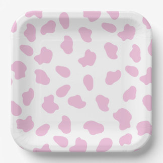 Pink First Rodeo Cowgirl Birthday Pappteller