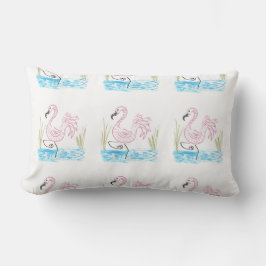 Pink Flamingo #13 von EelKat Wendy C Allen Lendenkissen