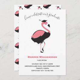 Pink Flamingo Animal Abschluss Einladung