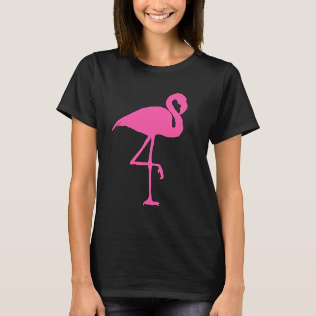 PINK FLAMINGO auf schwarzen Tanks (Vorderseite)