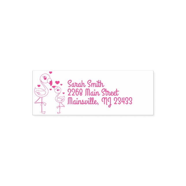 Pink Flamingo Baby Dusche Permastempel (Design)
