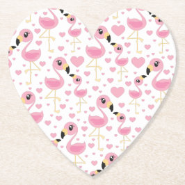 Pink Flamingo Baby Dusche Untersetzer