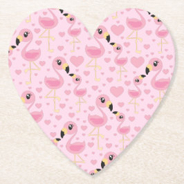 Pink Flamingo Baby Dusche Untersetzer