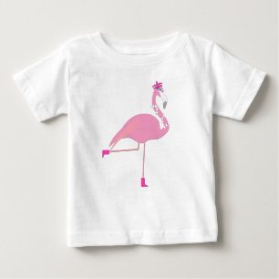 Pink Flamingo - Baby Fine Jersey T - Shirt 