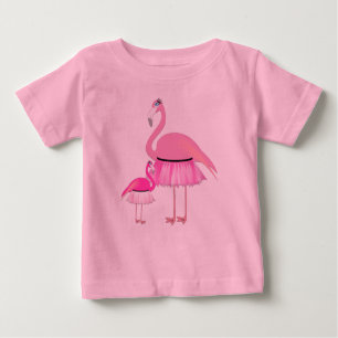 Pink Flamingo - Baby Fine Jersey T - Shirt 