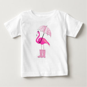 Pink Flamingo - Baby Fine Jersey T - Shirt 