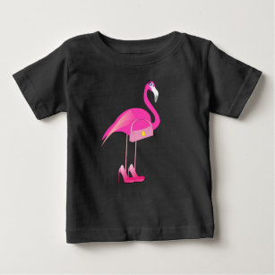 Pink Flamingo - Baby Fine Jersey T - Shirt 