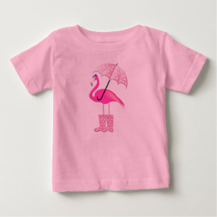 Pink Flamingo - Baby Fine Jersey T - Shirt 
