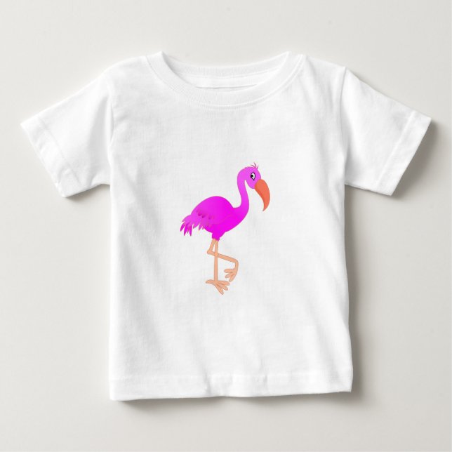 Pink Flamingo Baby T - Shirt (Vorderseite)