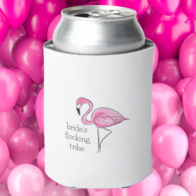 Pink Flamingo Bachelorette-Braut-Stamm Dosenkühler (Von Creator hochgeladen)