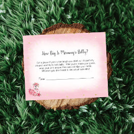 Pink Flamingo Ballerina Mama Bly Size Game Begleitkarte