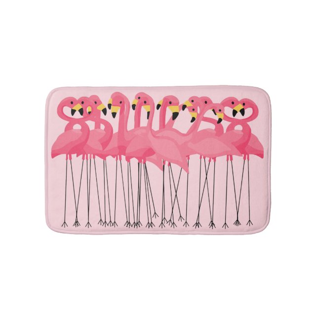 Pink Flamingo Bath Matts Badematte (Vorderseite)