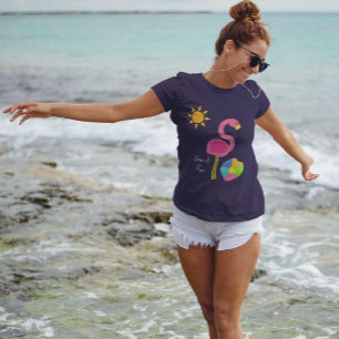 Pink Flamingo Beach Cover Up T-Shirt
