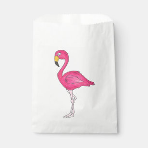 Pink Flamingo Bird Tropical Beach Geburtstagsparty Geschenktütchen