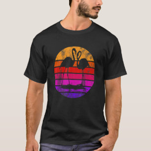 Pink Flamingo Bird Vintag Animal Pink Bird T-Shirt