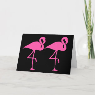 PINK FLAMINGO BLANK INNENKARTE KARTE