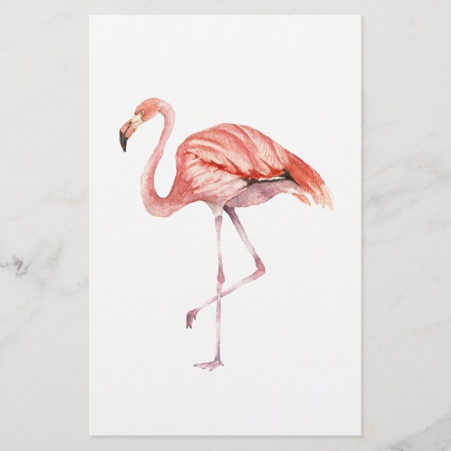 Pink Flamingo Briefpapier (Vorderseite)