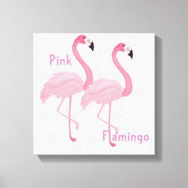 Pink Flamingo Canvas Print Leinwanddruck (Vorderseite)