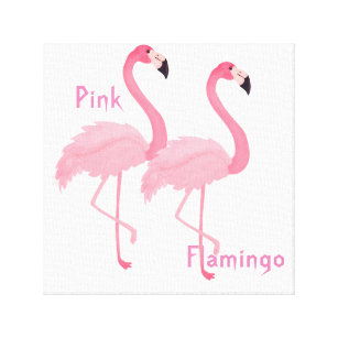 Pink Flamingo Canvas Print Leinwanddruck