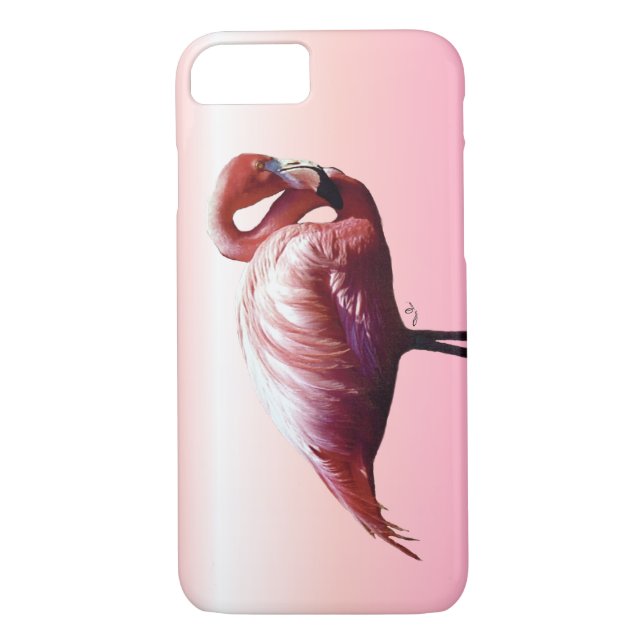 Pink Flamingo Case-Mate iPhone Hülle (Rückseite)