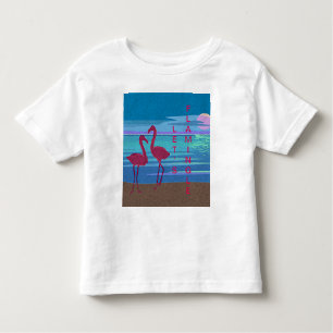Pink Flamingo Couple bei Sunset Kleinkind T - Shir Kleinkind T-shirt