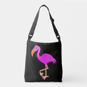Pink Flamingo Crossbody Bag Custom Colors Tragetaschen Mit Langen Trägern