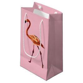 Pink Flamingo Custom Gift Bag - Kleine, glänzende Kleine Geschenktüte